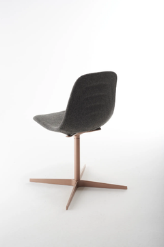 COUPÉ CR UP - Swivel with 4-spoke base fabric chair by SOFTLINE 1979 - view 3